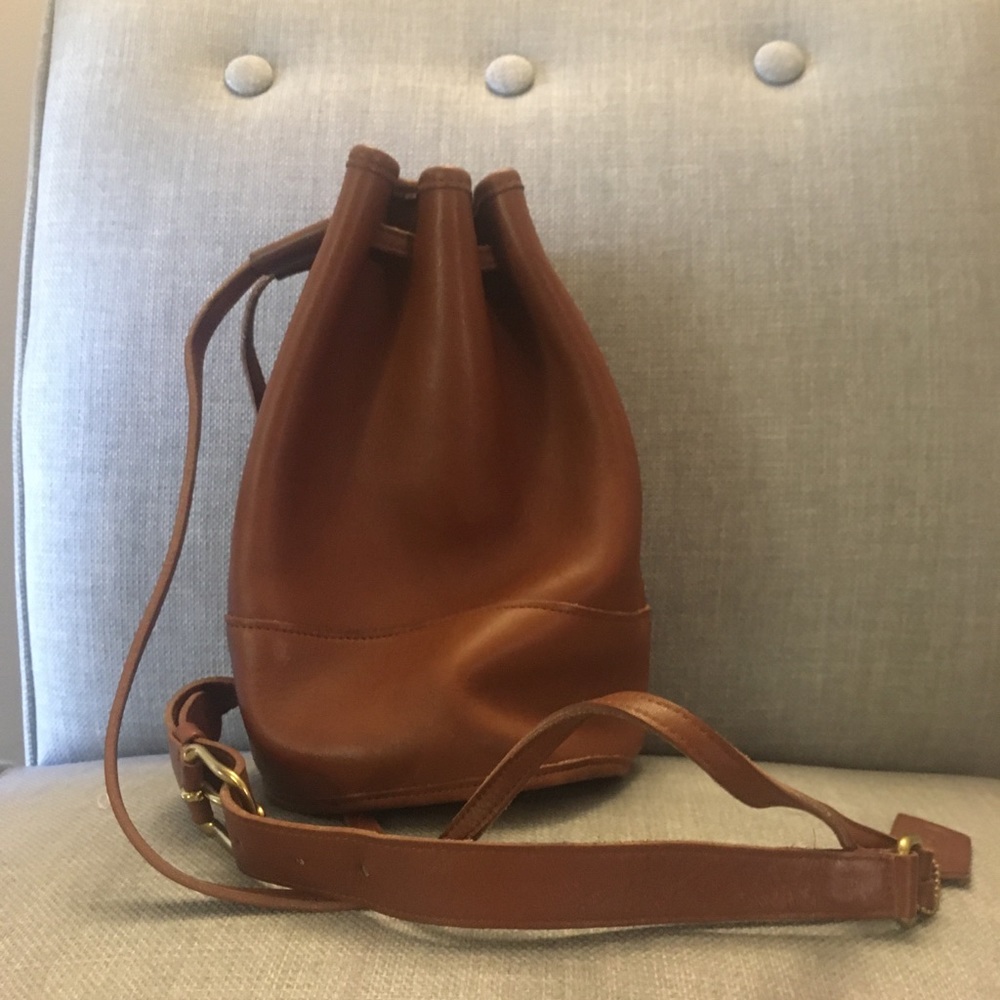 Coach Brown Leather Backpack
